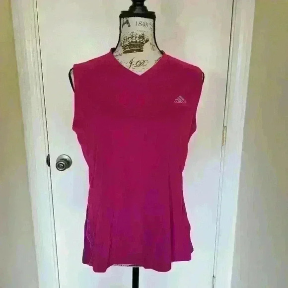 Adidas Women's V-Neck Tank Top - Picture 1 of 7